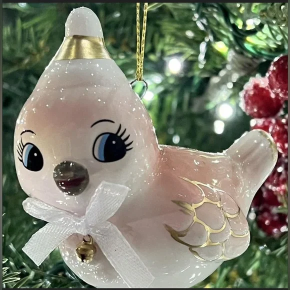 Target Wondershop Retro Baby Pink Bird Christmas Ornament - Picture 8 of 9